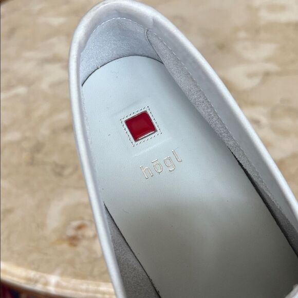 Hogl Light Blue Leather Horsebit Loafers - Picture 11 of 16